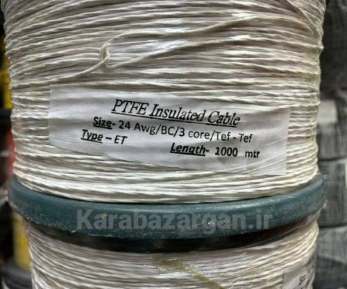 سیم نسوز تفلون نقره اندود AWG24