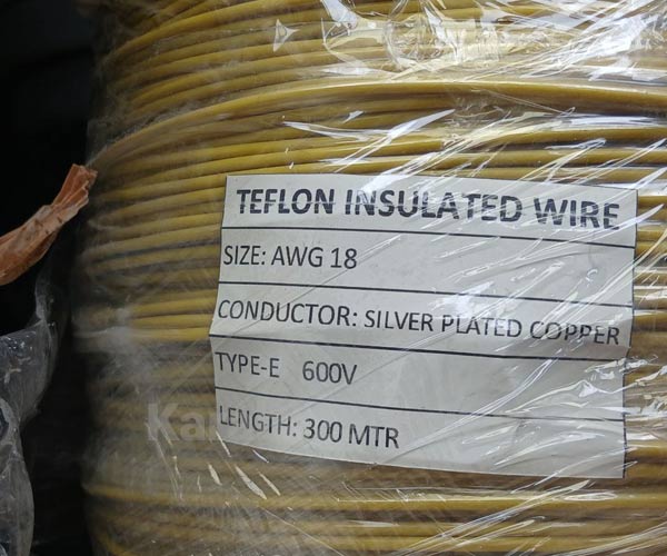 AWG18 Silver plated Teflon fireproof wire Karabazargan1