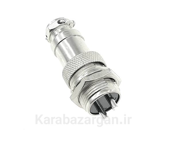 خانه 26 خرید کانکتور فلزی GX16 دو پین (GX16-2 Aviation Connector) مناسب تجهیزات الکترونیکی، صنعتی و مخابراتی. تأمین انواع کانکتورهای GX با بهترین کیفیت توسط کارا بازرگان.
