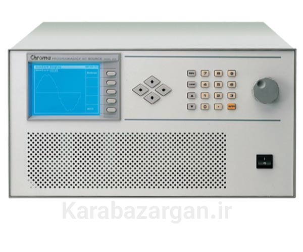 منبع تغذیه AC قابل برنامه‌ریزی Chroma سری 6500 مناسب تست تجهیزات الکترونیکی، صنعتی، آزمایشگاهی و کنترل کیفیت